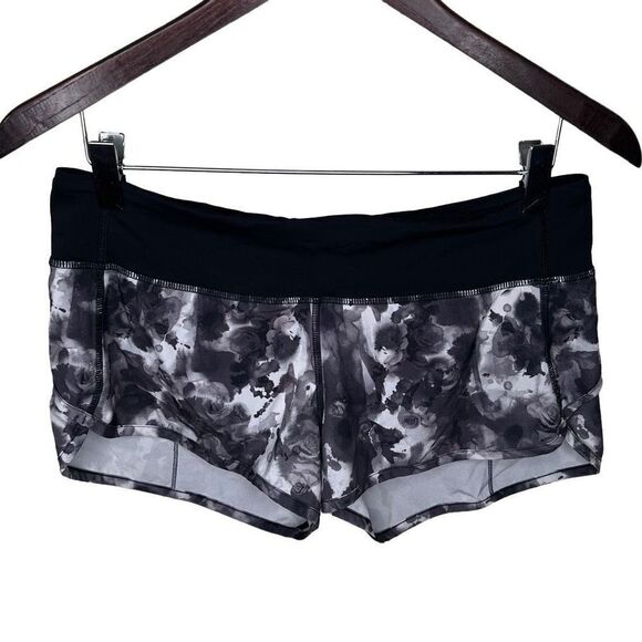 Lululemon rose print speed shorts size 6 - Picture 1 of 3